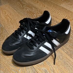 Adidas Black & White  Sambas Size 9.5